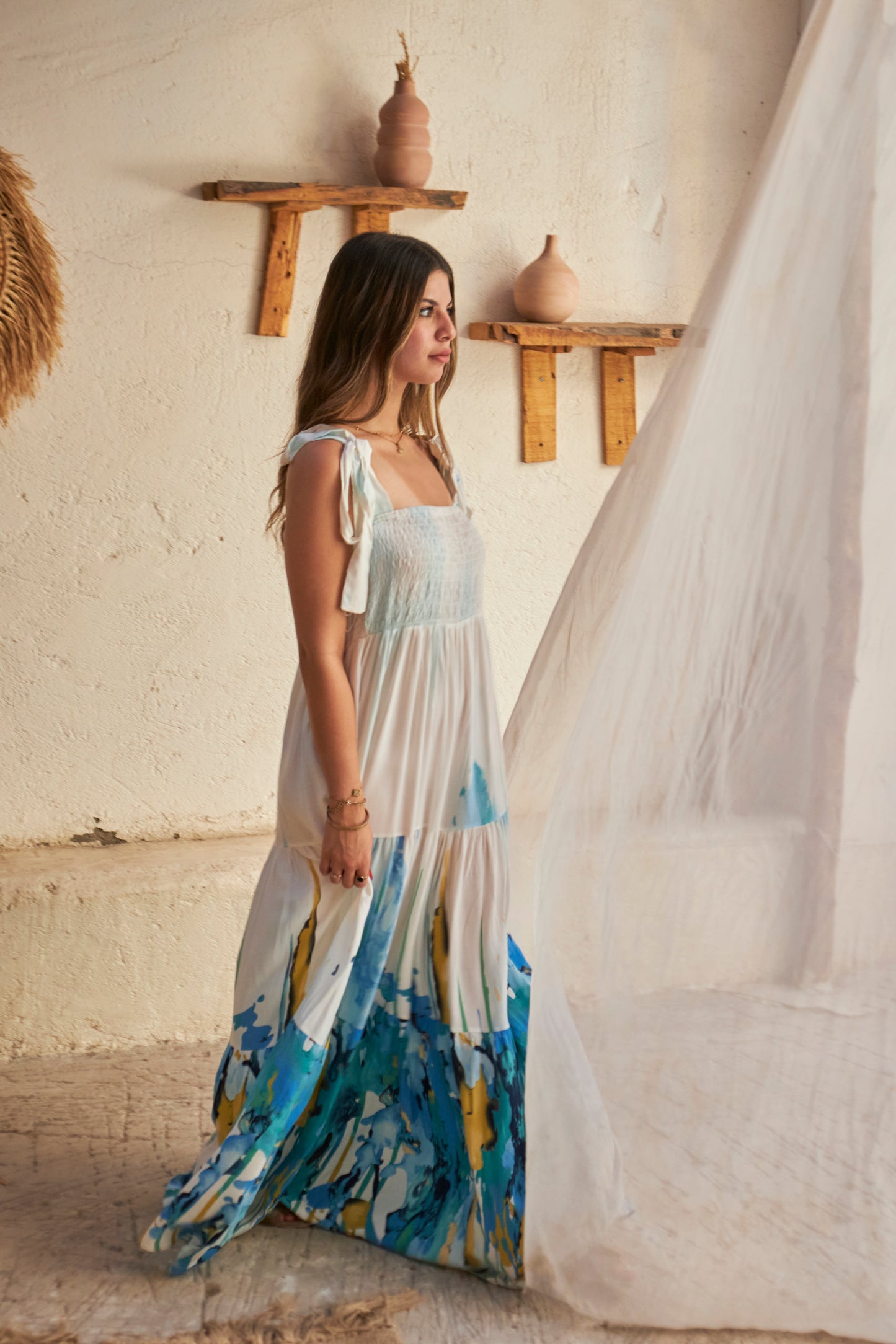 Jureya Summer Dress - Blue