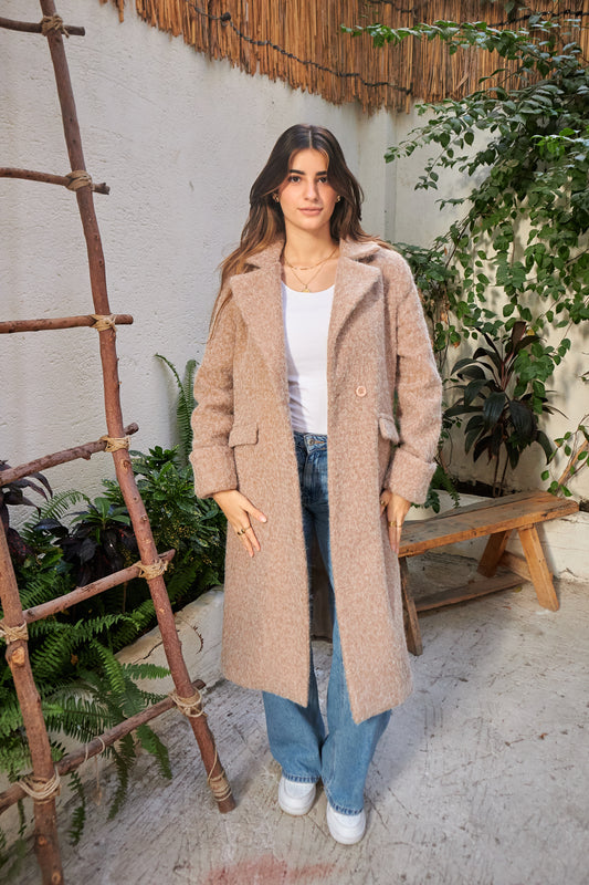 The Wool Mohair Coat - Beige
