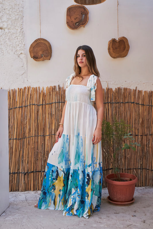Jureya Summer Dress - Blue