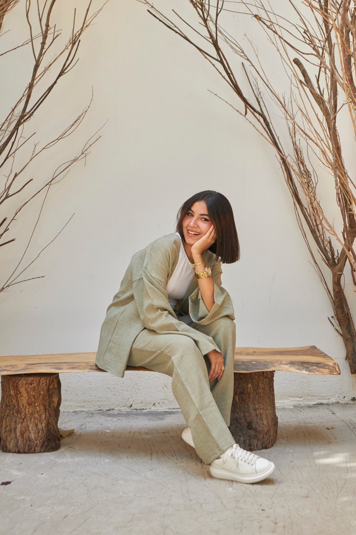 The Comfy Linen Set - Green