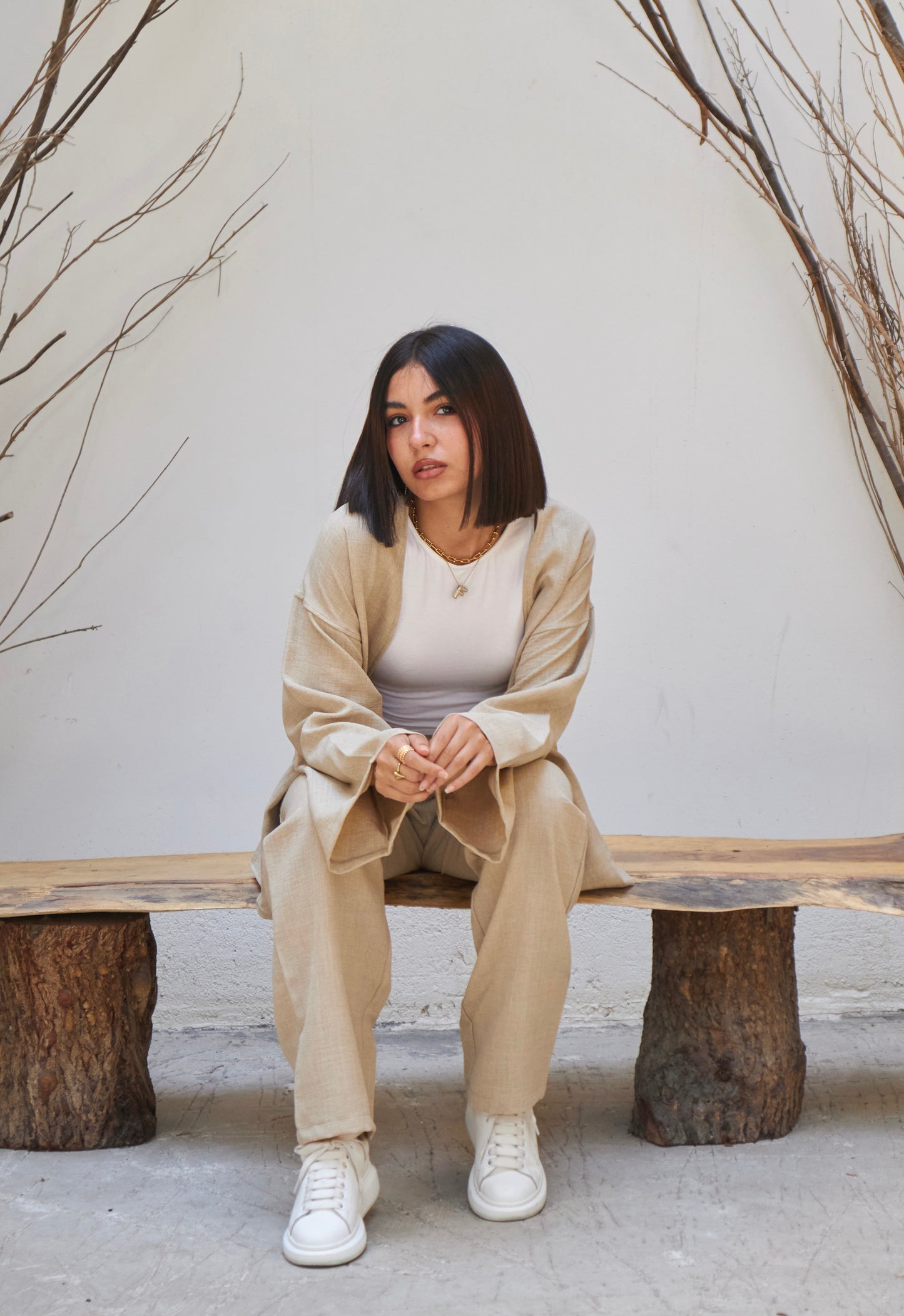 The Comfy Line Set - Beige