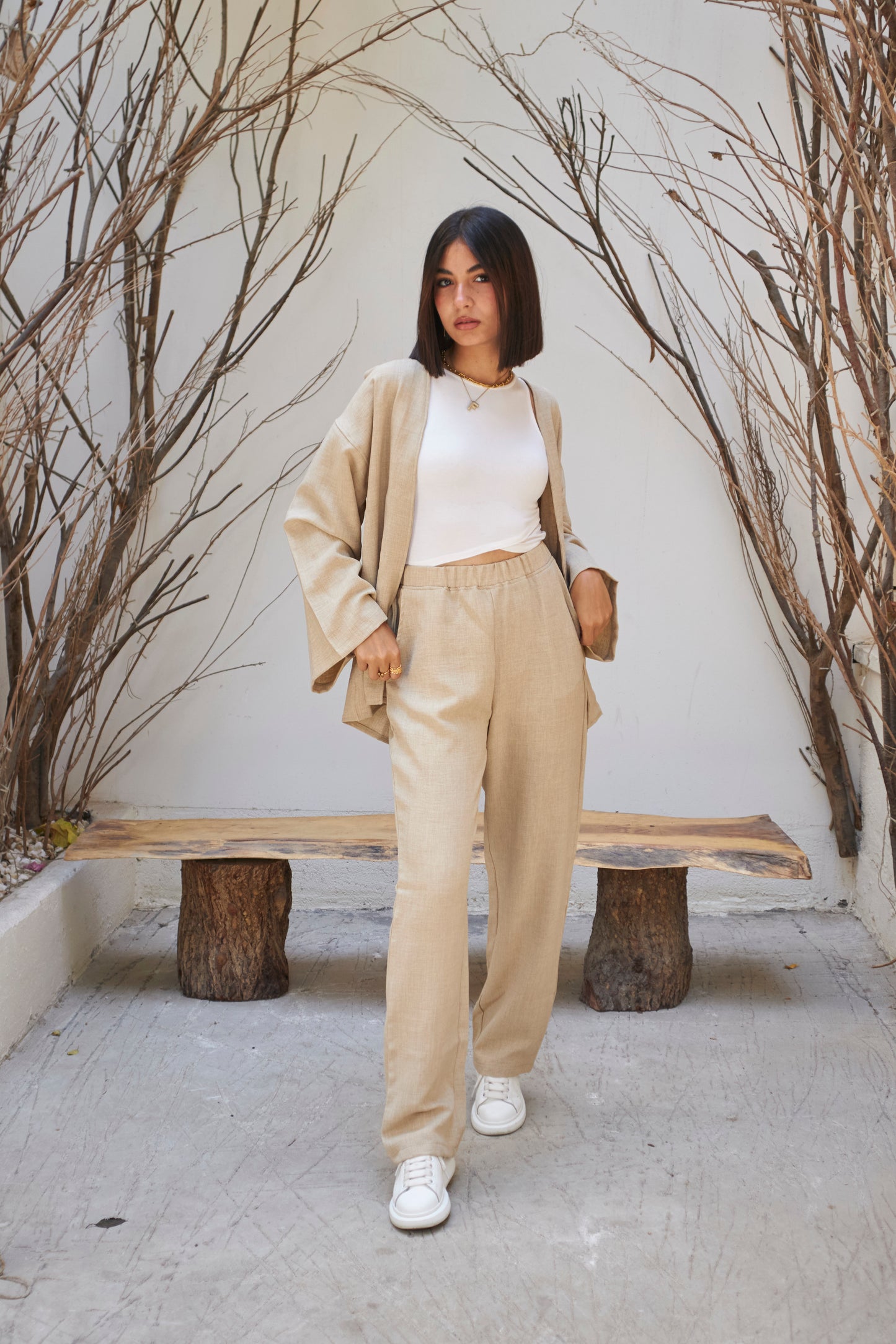 The Comfy Line Set - Beige