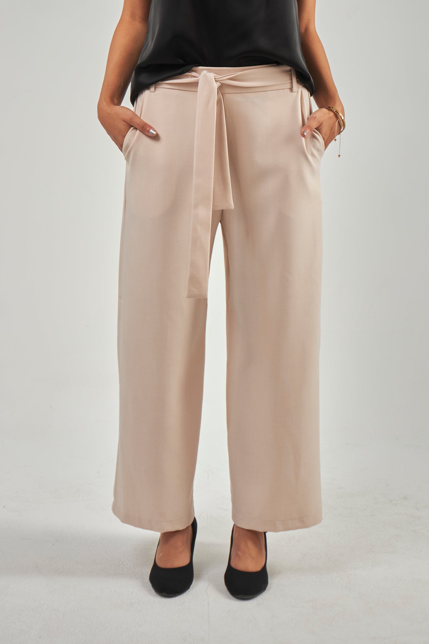 Wide Pants - Beige