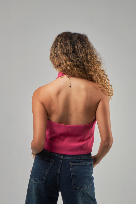 Cut Vest - Pink