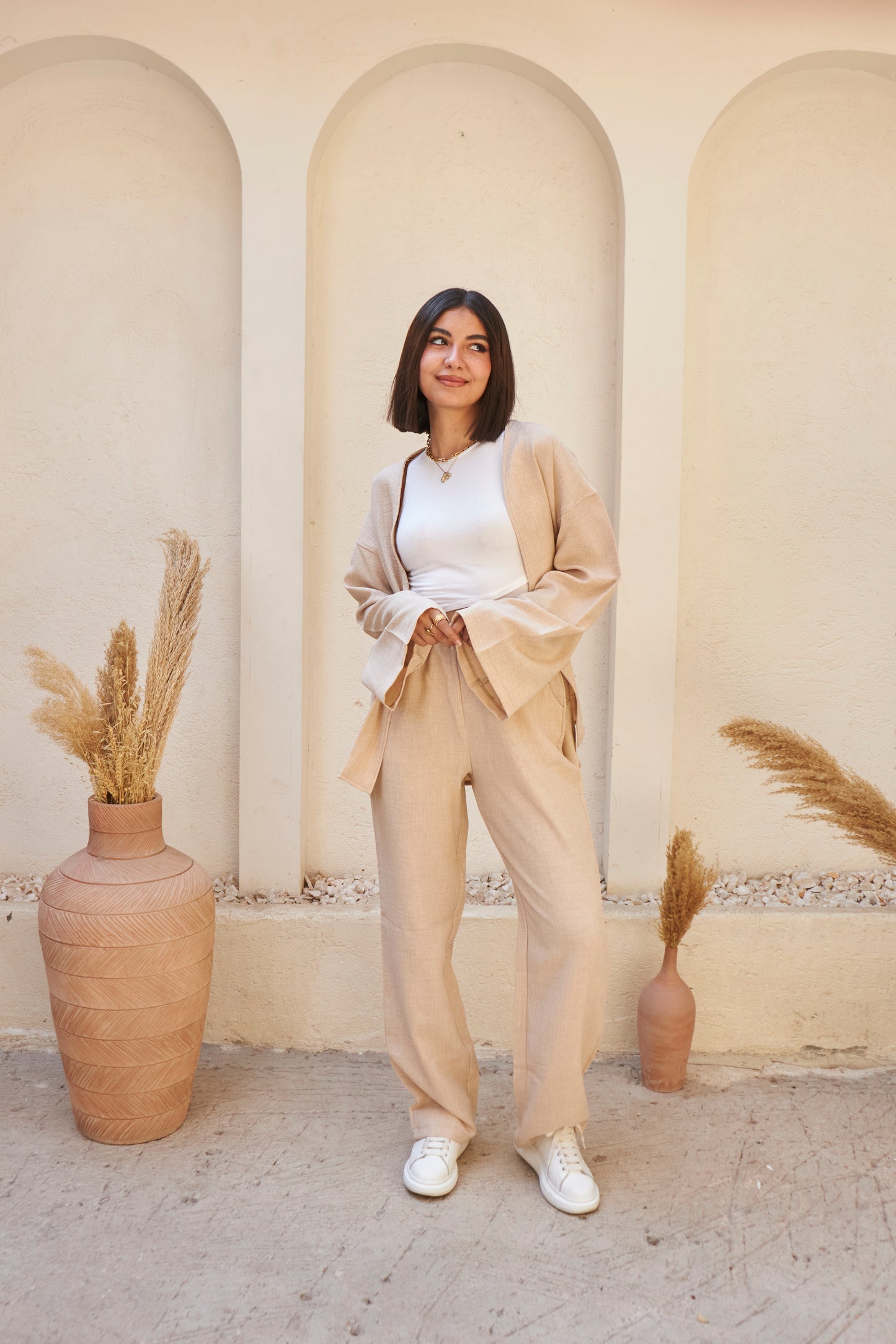 The Comfy linen Set - Off White