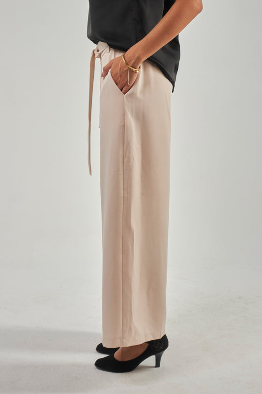 Wide Pants - Beige