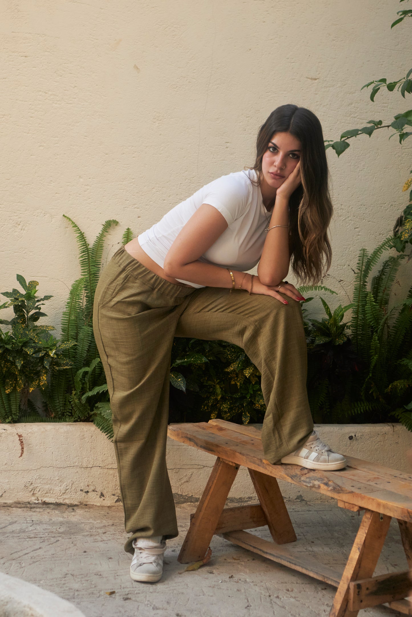 Linen Pants - Green