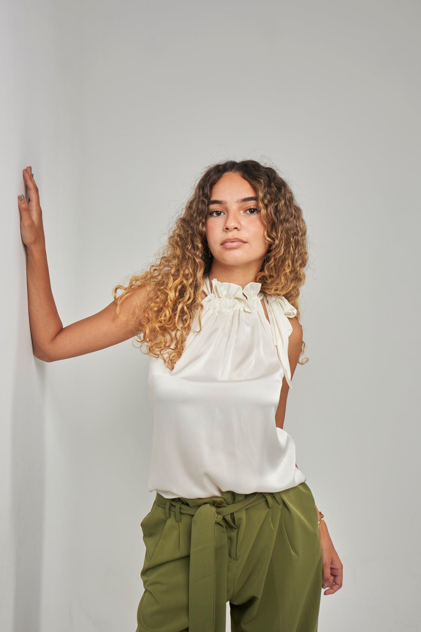 Satin Blouse - White