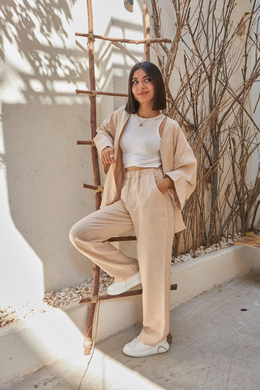 The Comfy linen Set - Off White