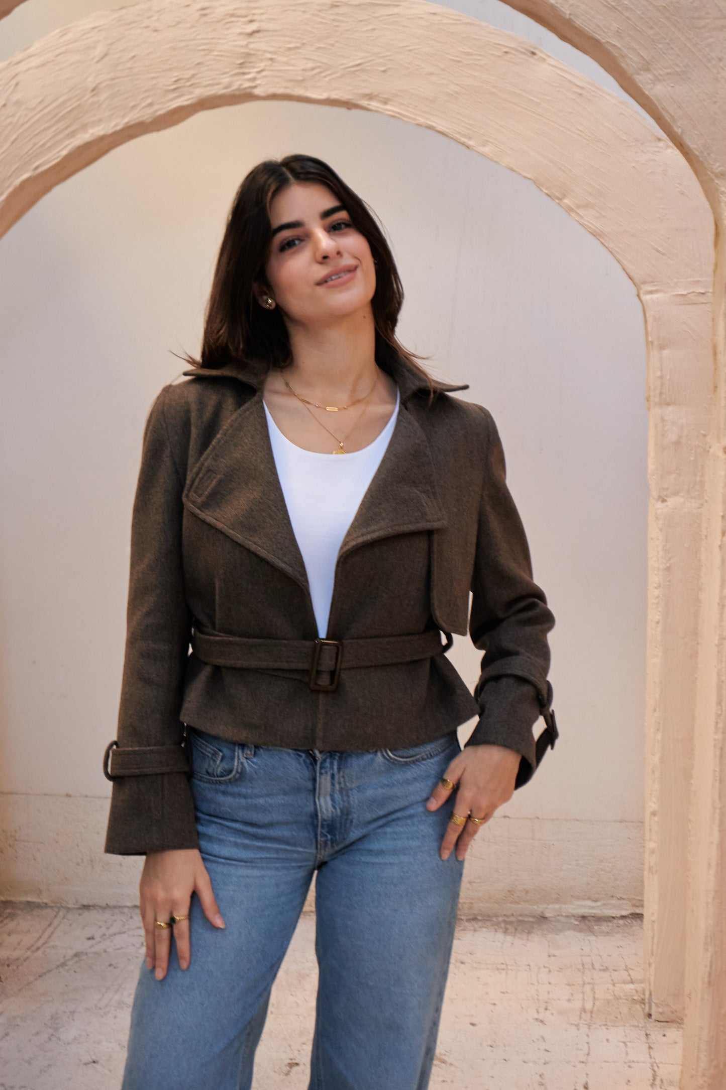 The Wool Jacket - Dark Taupe