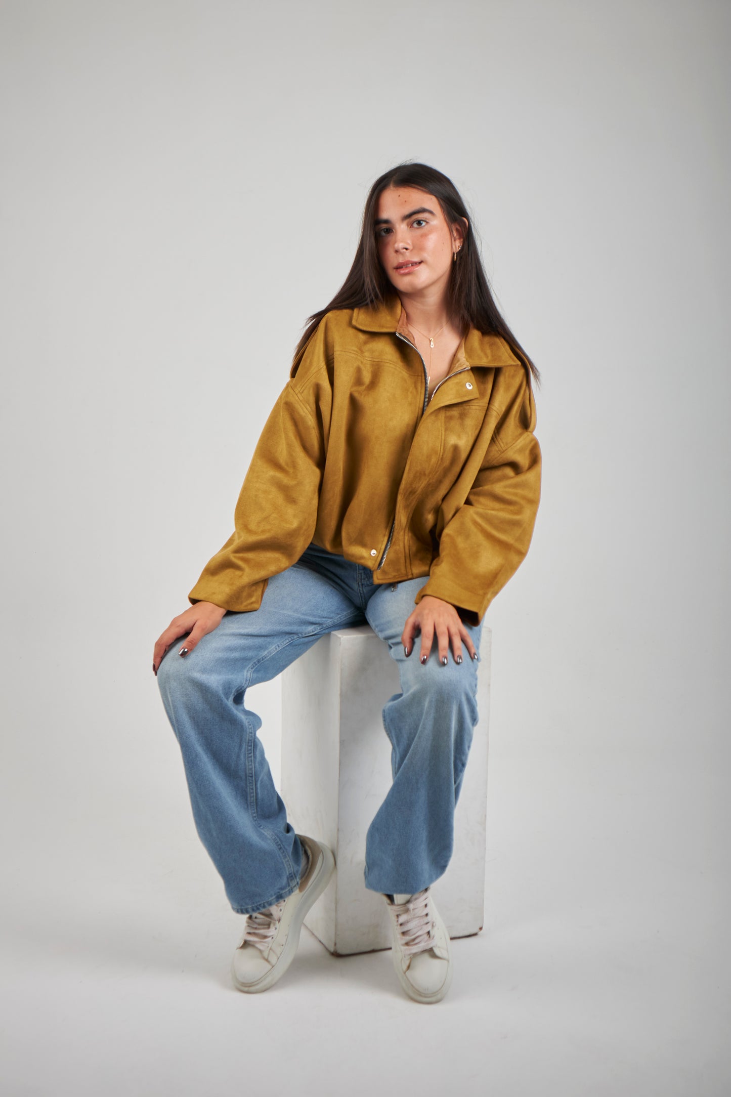 Realm Suede Jacket - Camel