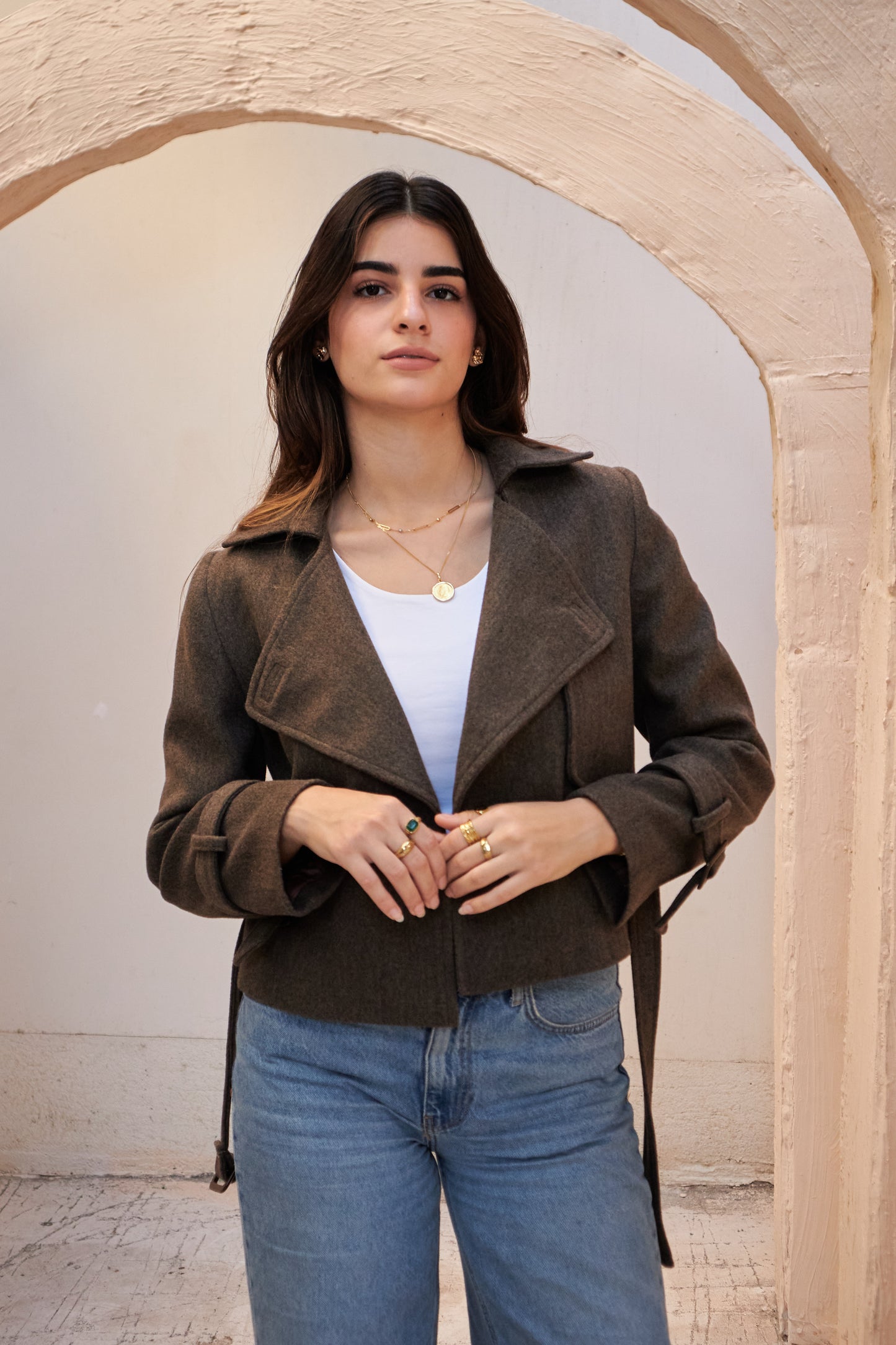 The Wool Jacket - Dark Taupe