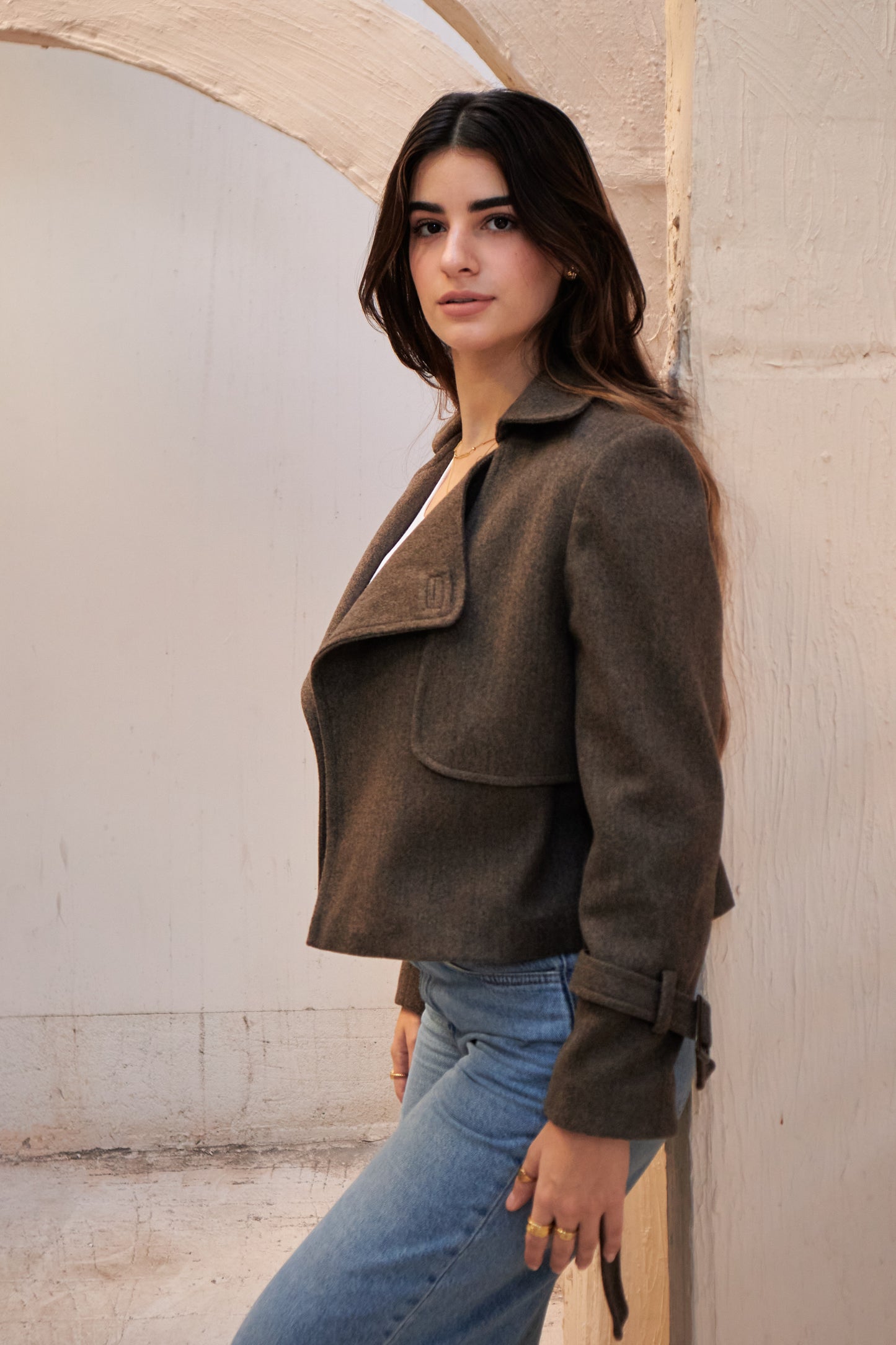 The Wool Jacket - Dark Taupe