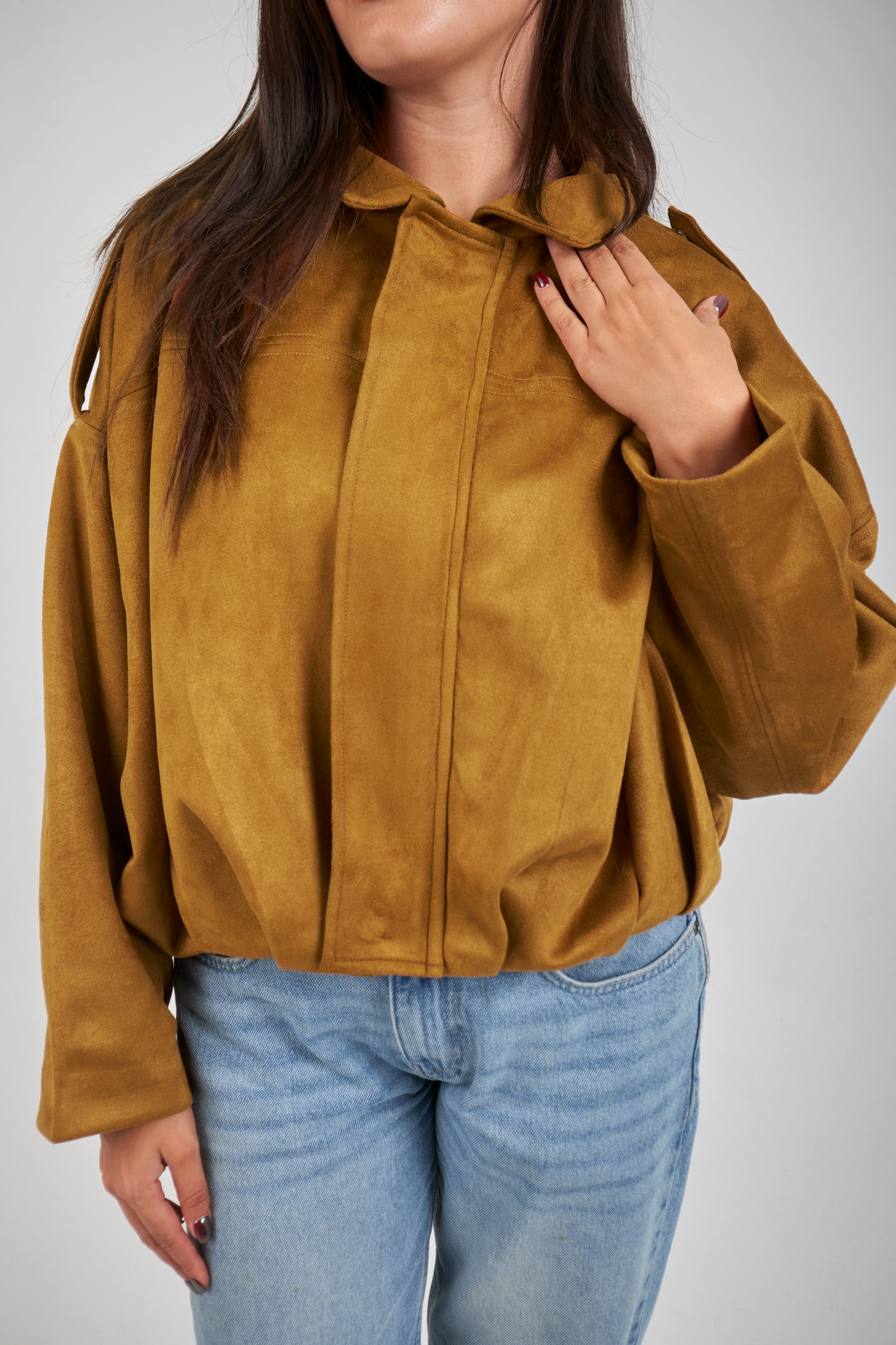 Realm Suede Jacket - Camel
