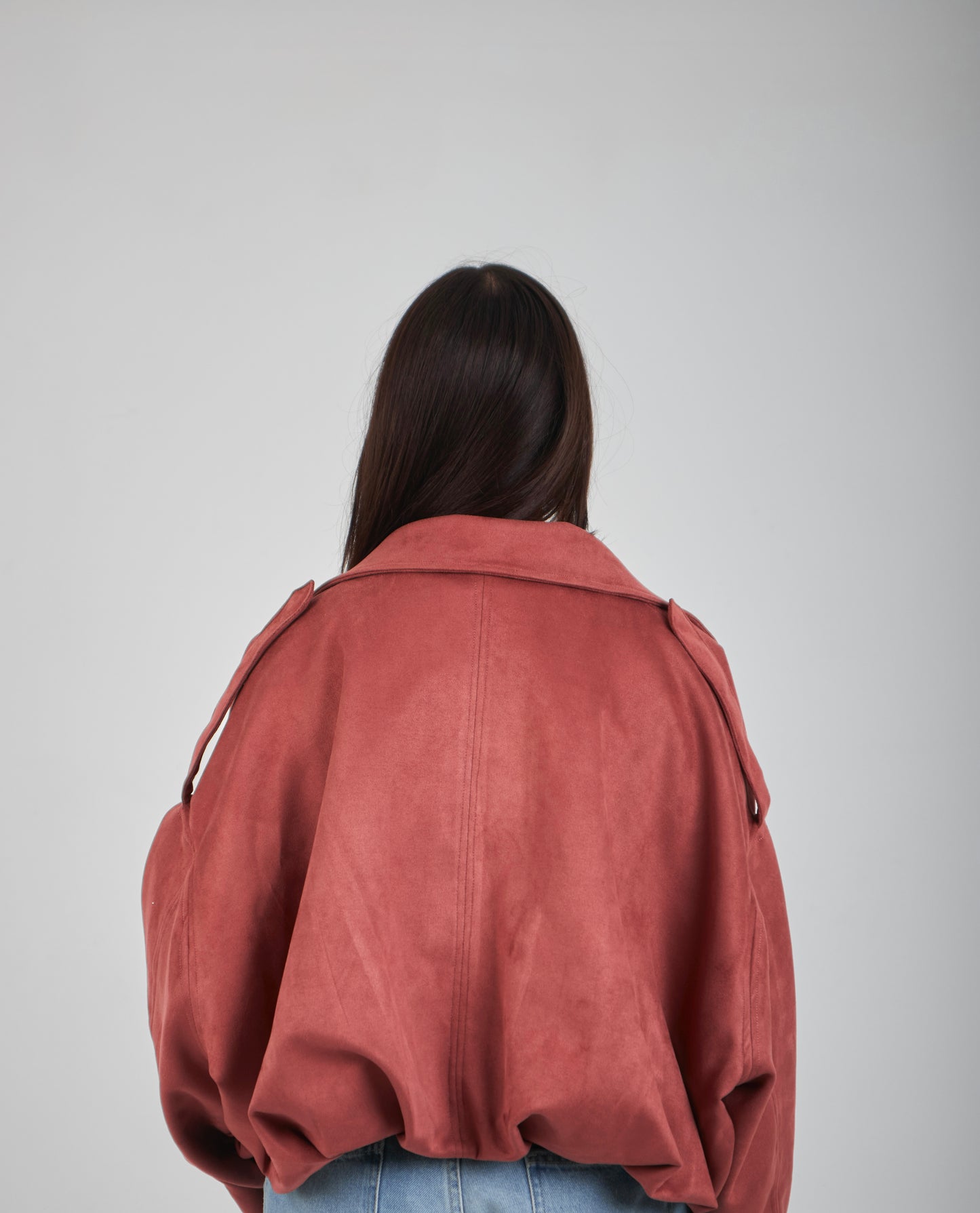 Realm Suede Jacket - Burgundy