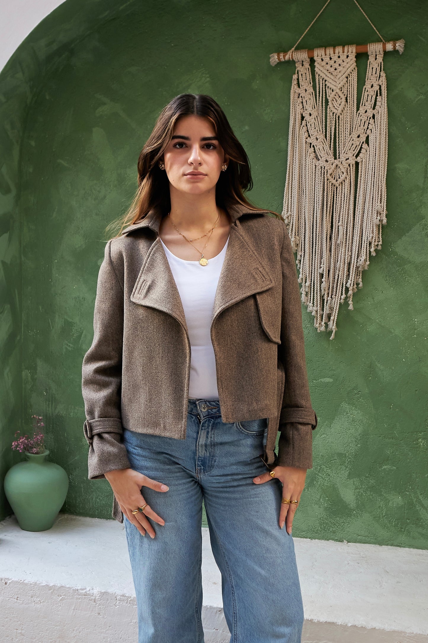 The Wool Jacket - Taupe