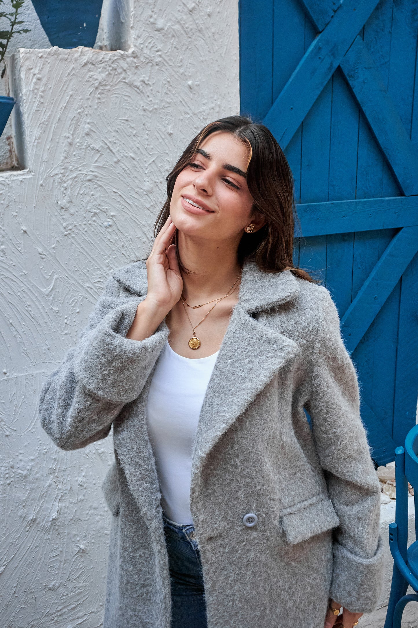 The Wool Mohair Coat - Grey