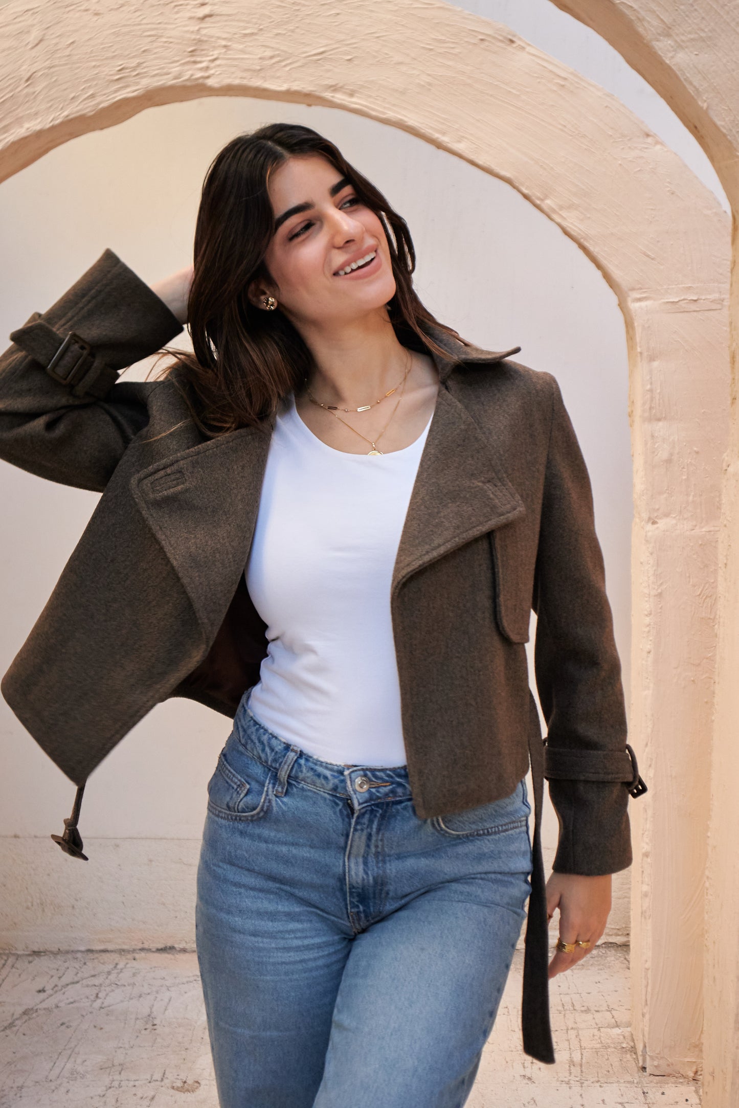 The Wool Jacket - Dark Taupe