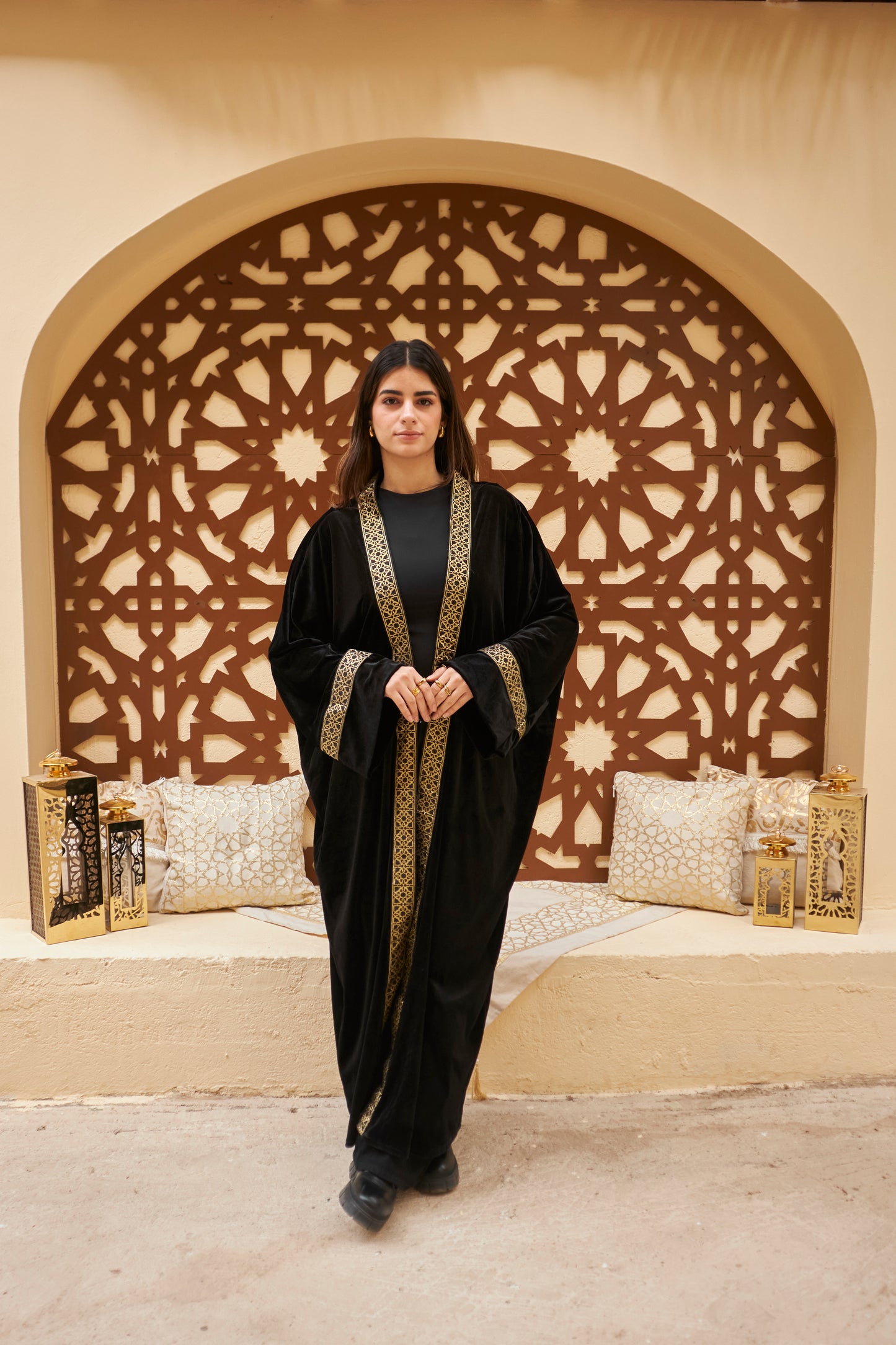 Noir Gleam Cardigan - Black