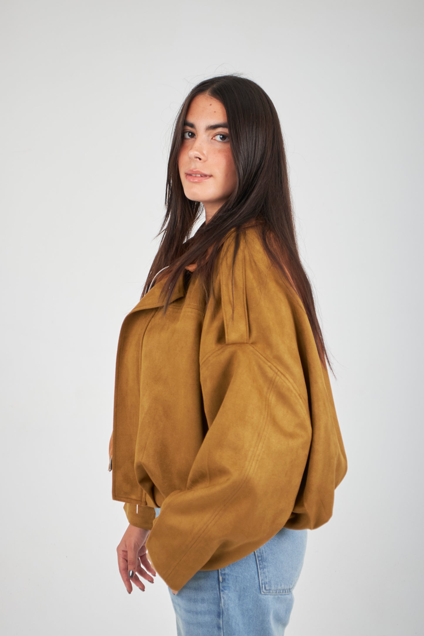 Realm Suede Jacket - Camel