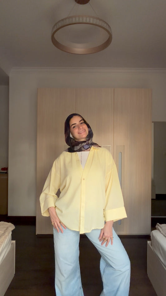 Everyday Linen Shirt - Yellow