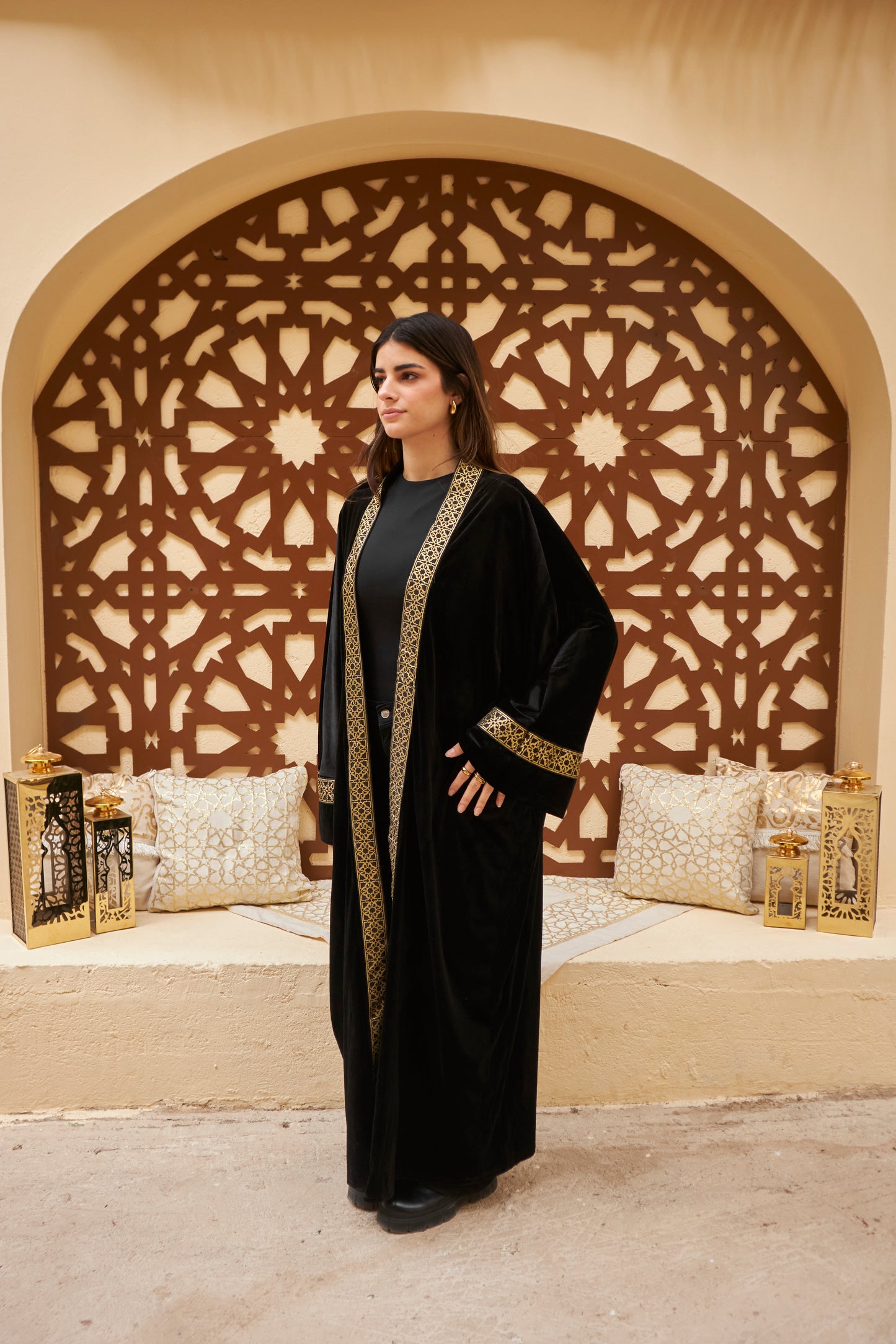 Noir Gleam Cardigan - Black