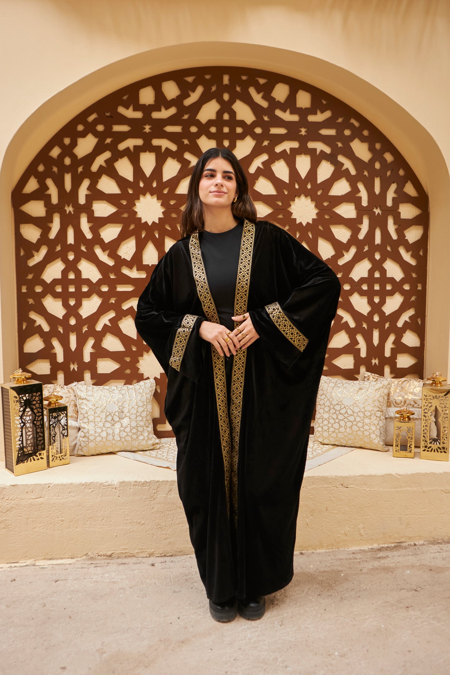 Noir Gleam Cardigan - Black