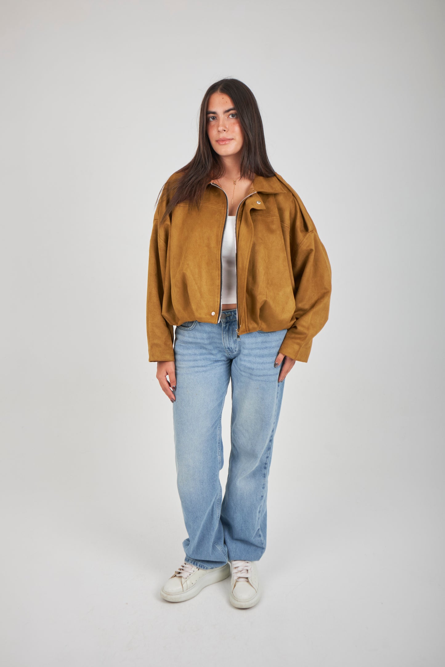 Realm Suede Jacket - Camel