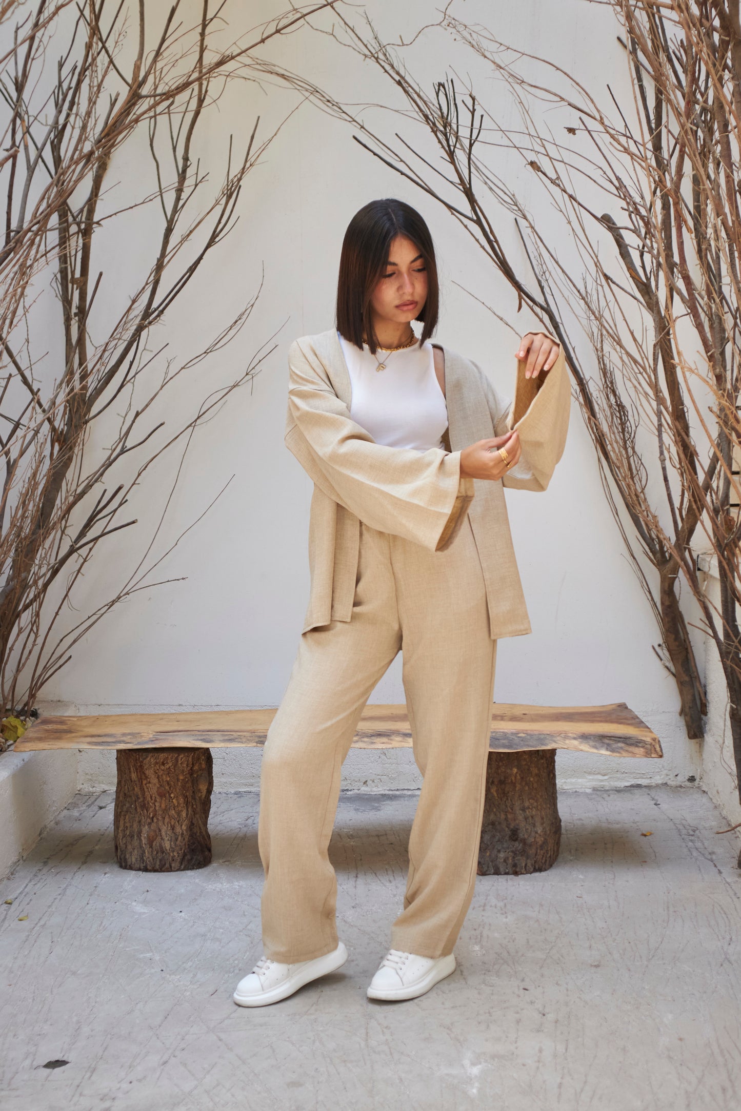 The Comfy Line Set - Beige