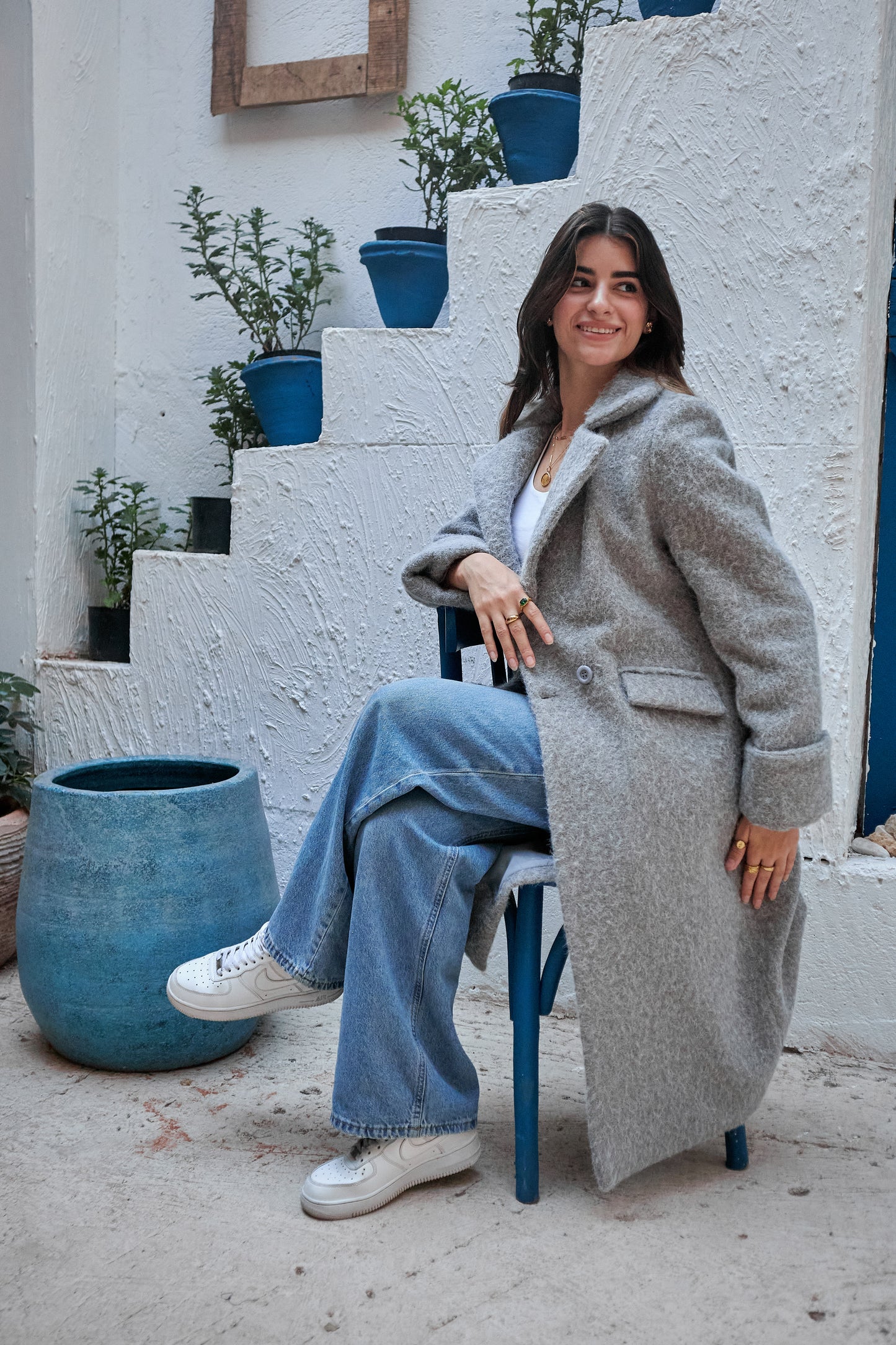 The Wool Mohair Coat - Grey