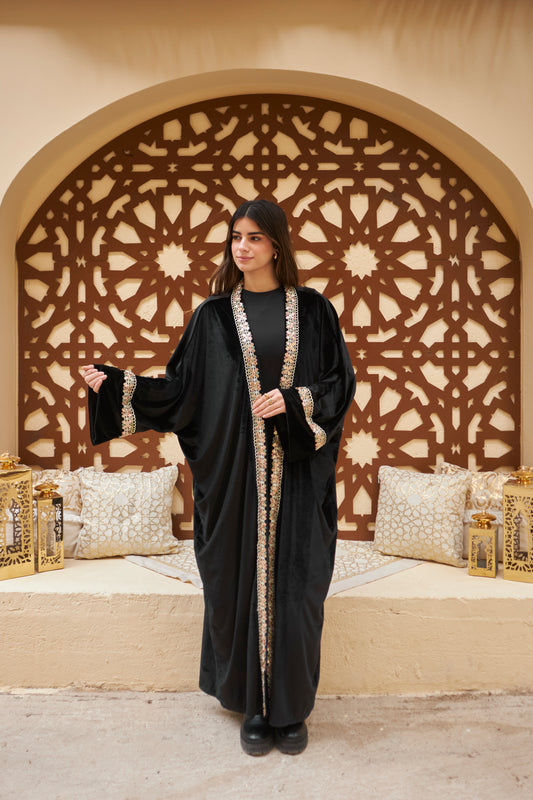 Noir Bloom Cardigan - Black