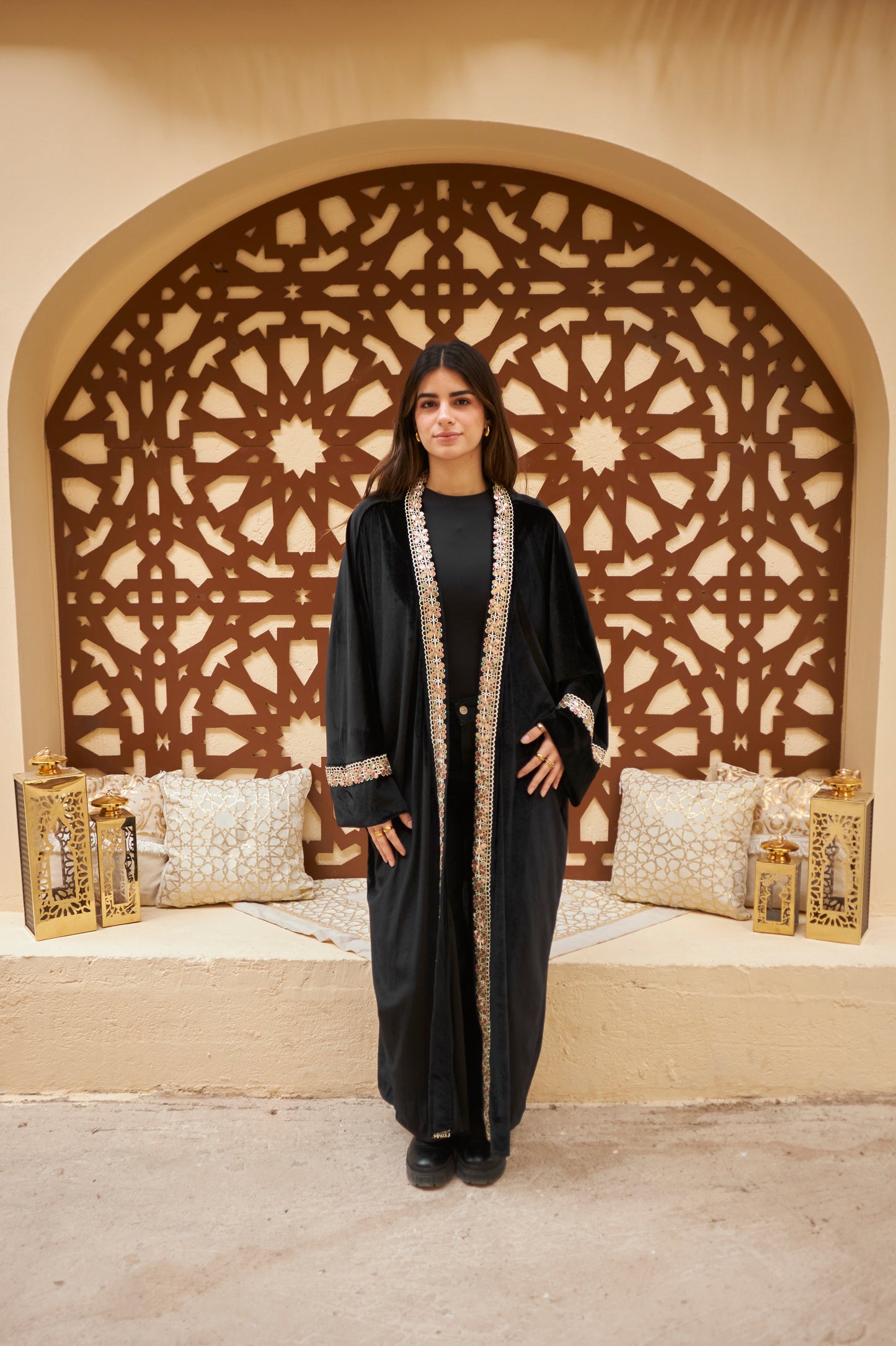 Noir Bloom Cardigan - Black