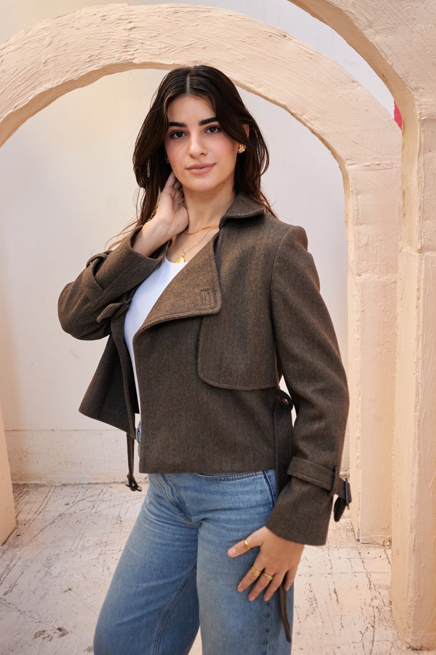 The Wool Jacket - Dark Taupe