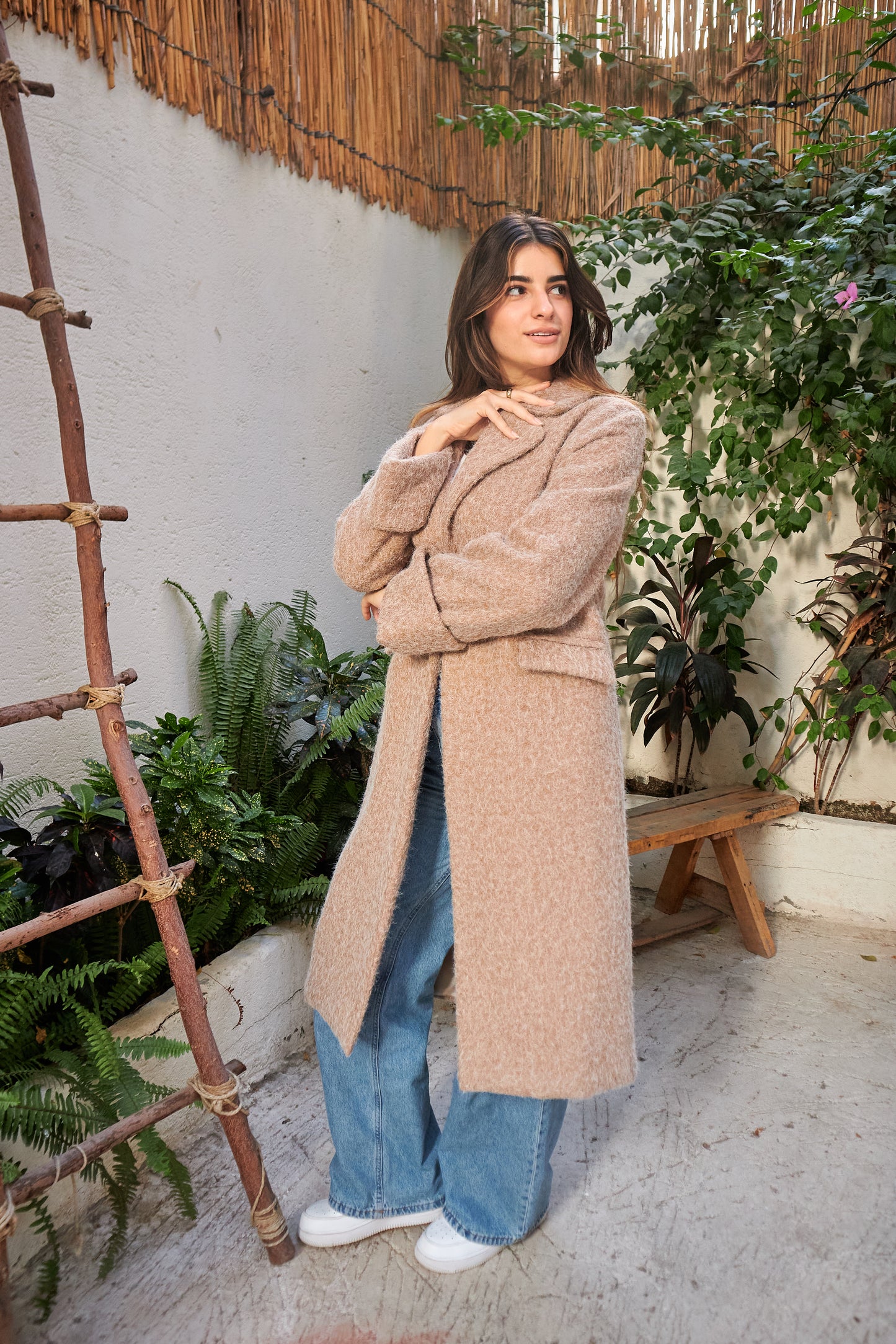 The Wool Mohair Coat - Beige