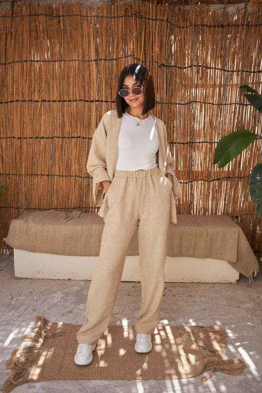 The Comfy Line Set - Beige